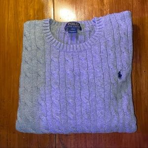 Light Gray Polo Ralph Lauren Boys (14-16) Sweater